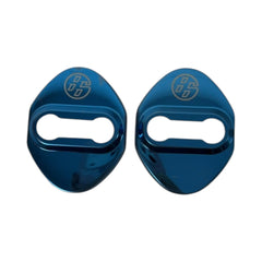 GCS Stainless Door Striker Cover Blue Scion FR-S / Subaru BRZ / Toyota 86 2013-2020 | GCS-FTDOORSTRIKER-BL