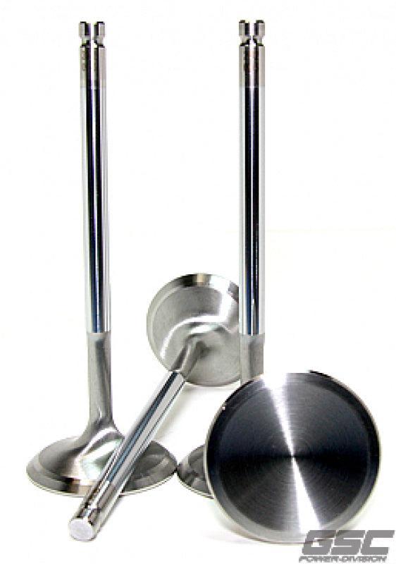 GSC P-D 29mm Head STD 96.5mm Long Alloy Chrome Polished Exhaust Valve - Set of 8 Subaru WRX 2022-2026 | 2265-8