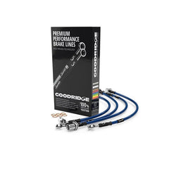Goodridge Stainless Steel Brake Line Kit Electric Blue Subaru Forester 2.5L 2014-2018 | 24229-EB