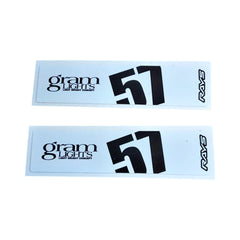 Gram Lights 57DR / 57CR Spoke Sticker White - Universal | WC57SSTKW