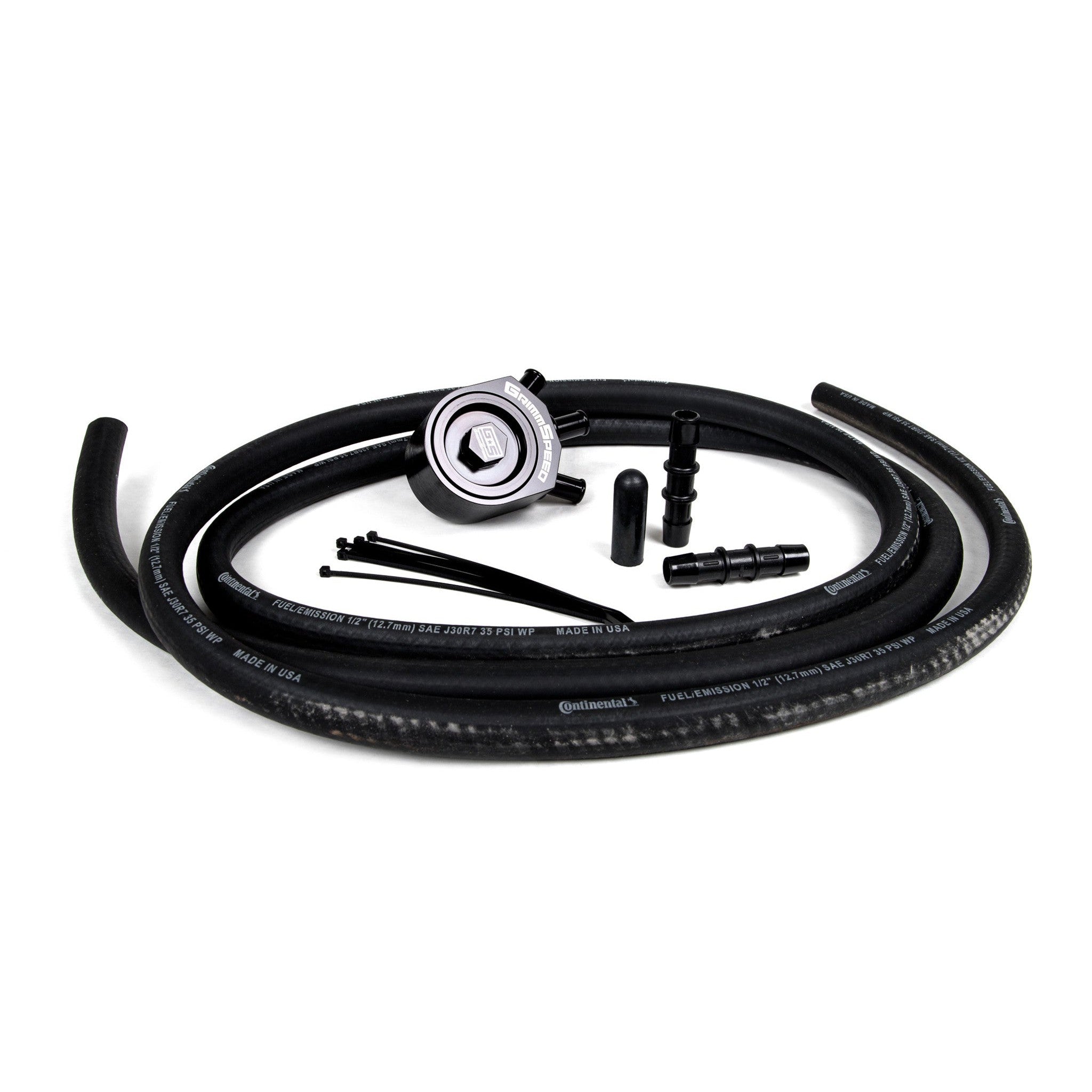 GrimmSpeed Black Air / Oil Separator Subaru WRX 2008-2014 / Legacy GT 2005-2009 | 078016