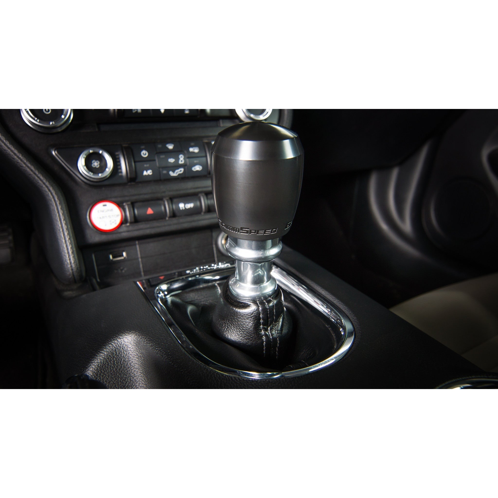 GrimmSpeed Black Delrin Stubby Shift Knob M12x1.25 Manual Subaru WRX 2002-2026 / STI 2004-2021 | 038012