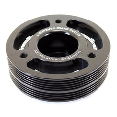 GrimmSpeed Black Lightweight Crank Pulley Subaru WRX 02-14 / STI 04-21 / Legacy GT 05-09 | 095015BK