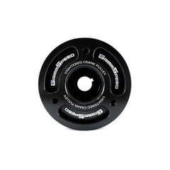 GrimmSpeed Black Lightweight Crank Pulley Subaru WRX 02-14 / STI 04-21 / Legacy GT 05-09 | 095015BK