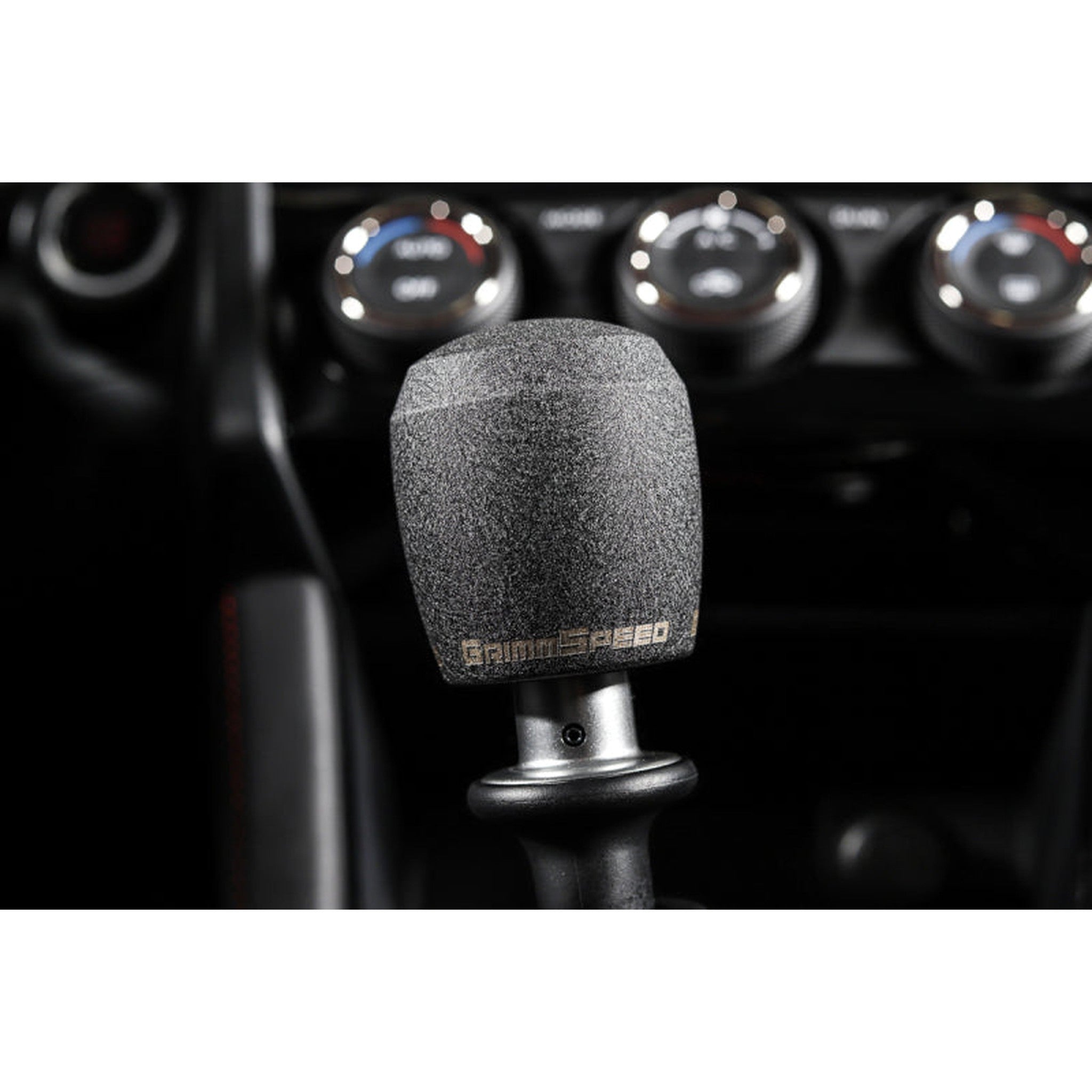 GrimmSpeed Stubby Shift Knob Stainless Steel Subaru WRX 02-26 / STI 04-21 - Black | 380002