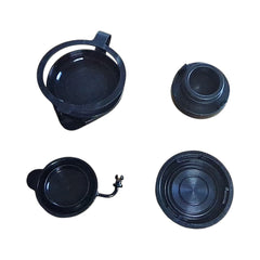 Grimmspeed Black Engine Bay Reservoir Cap Set - 22-26 WRX /BRZ/ FRS/ GT86/ GR86 | 113121BLK