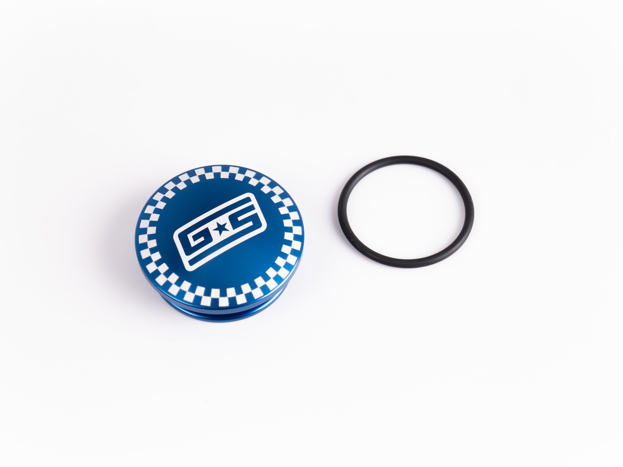 Grimmspeed Limited Drop Shift Knob Cap Kit - GS Checker - Blue | 1.1006.8BLU