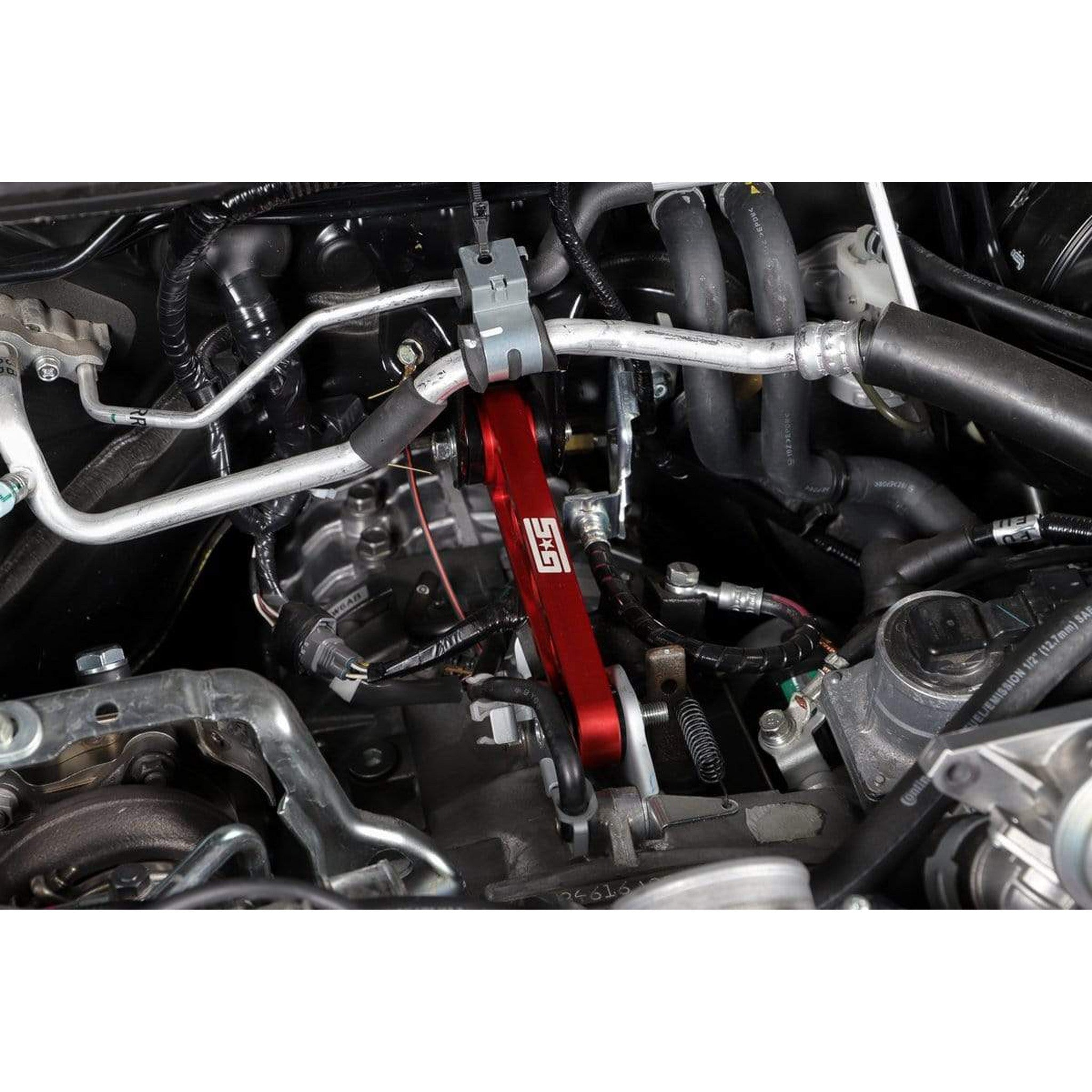 Grimmspeed Pitch Stop Mount Red Race Version (95A Bushings) Subaru WRX 2002-2026 / STI 2004-2021 | 122009