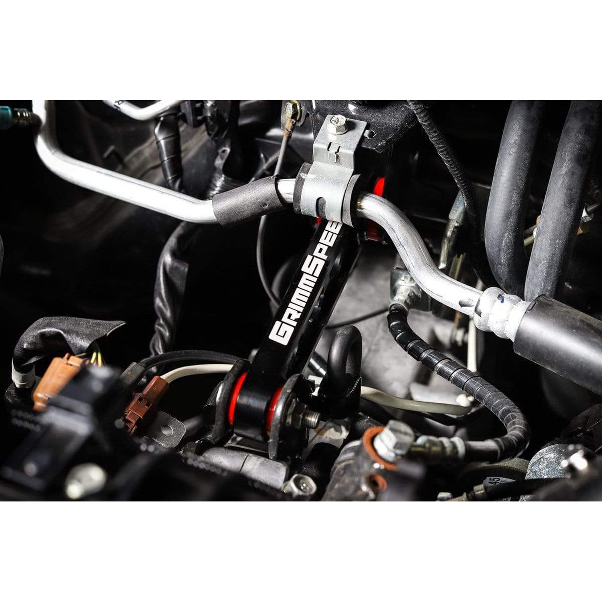 Grimmspeed Pitch Stop Mount Red Race Version (95A Bushings) Subaru WRX 2002-2026 / STI 2004-2021 | 122009