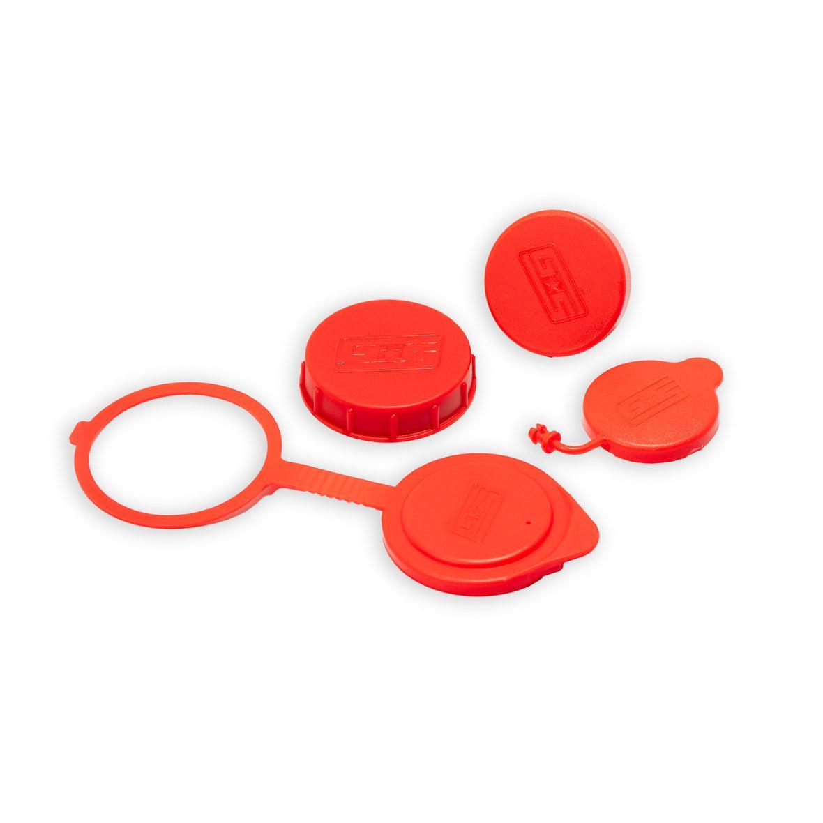 Grimmspeed Red Engine Bay Reservoir Cap Set - 22-26 WRX /BRZ/ FRS/ GT86/ GR86 | 113121RED