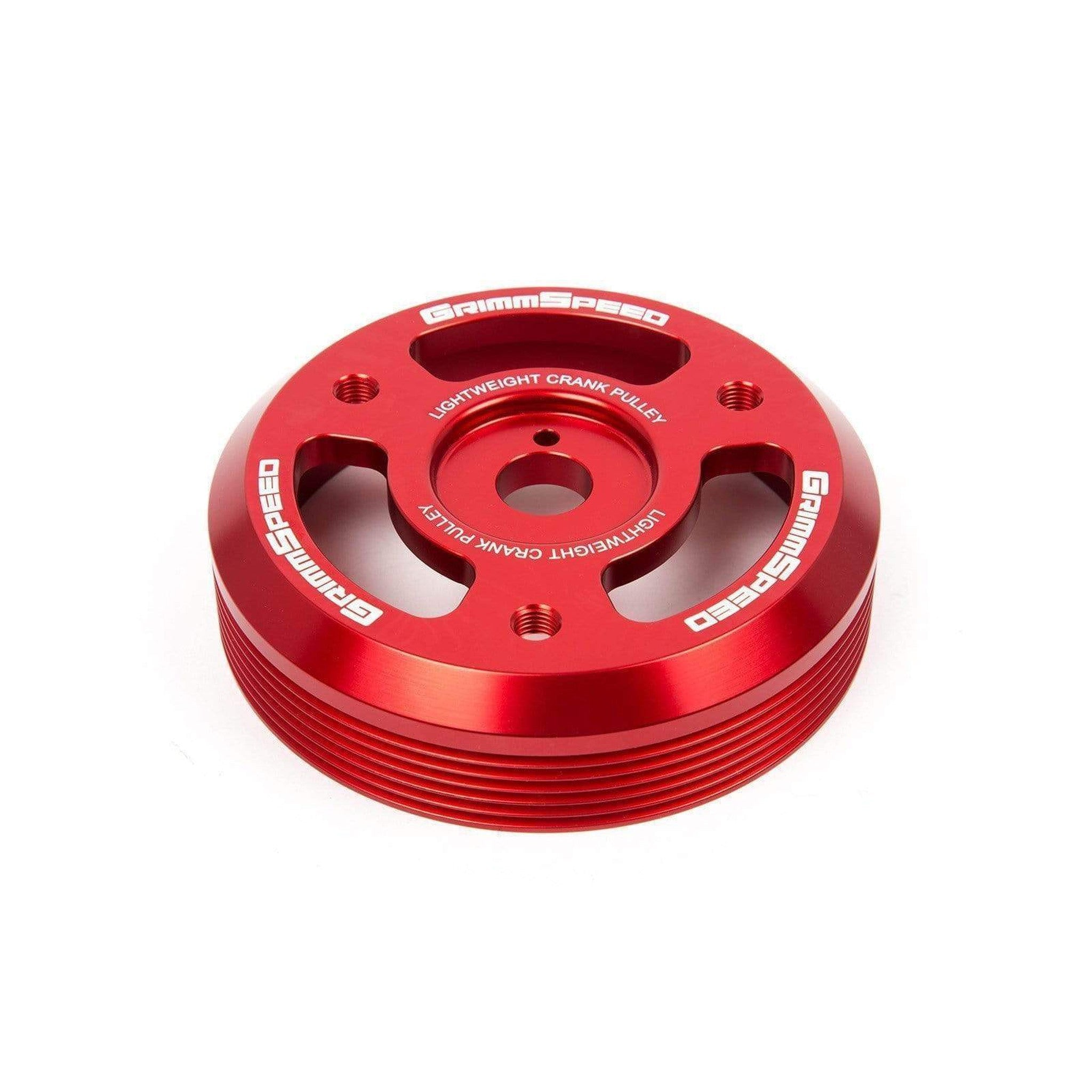 Grimmspeed Red Lightweight Crank Pulley WRX 2015-2018 / BRZ 2013-2018 / FR-S 2013-2016 | 095024