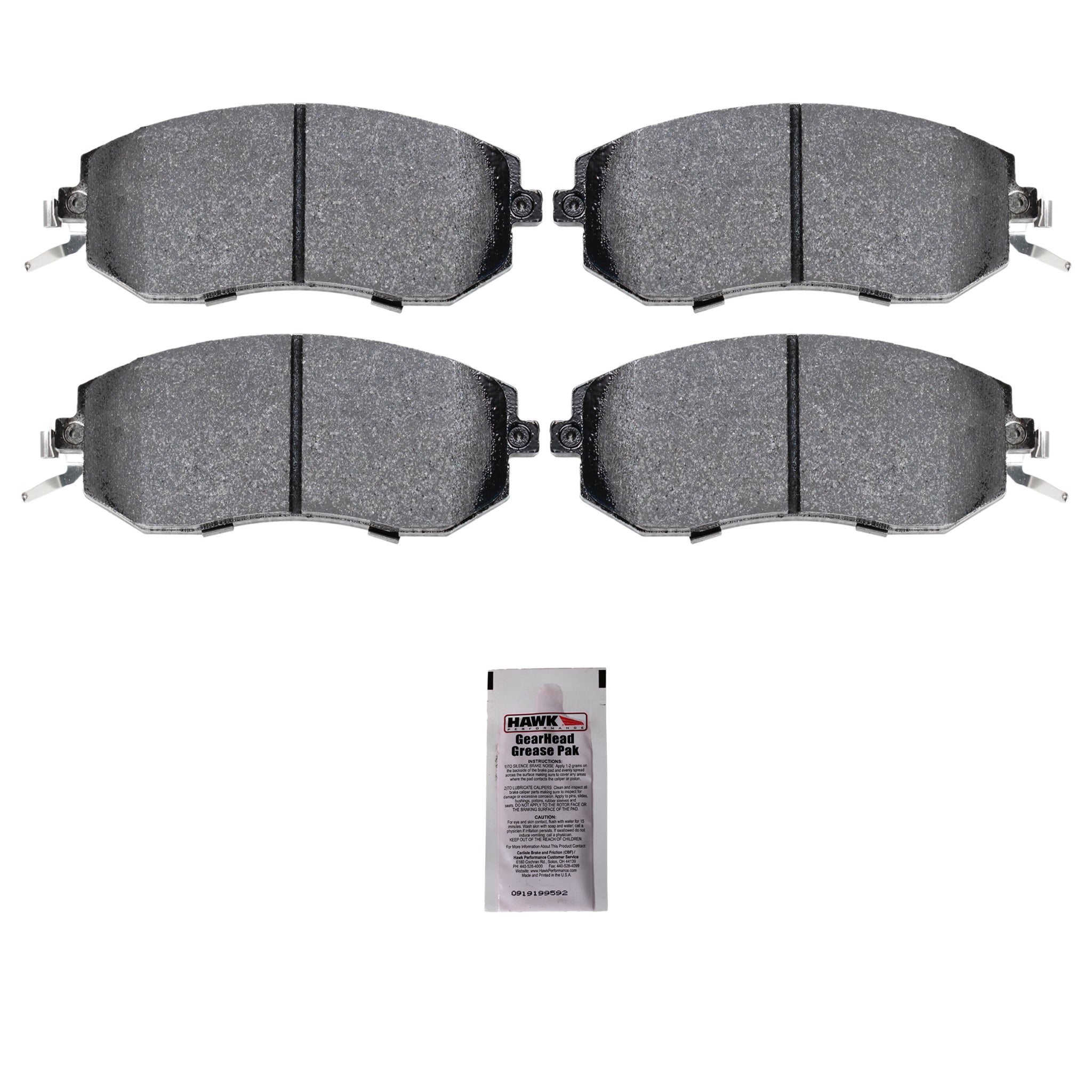Hawk Street 5.0 Front Brake Pads Scion FR-S 13-16 / Subaru BRZ 13-20 / Subaru WRX 08-14 | HB711B.661