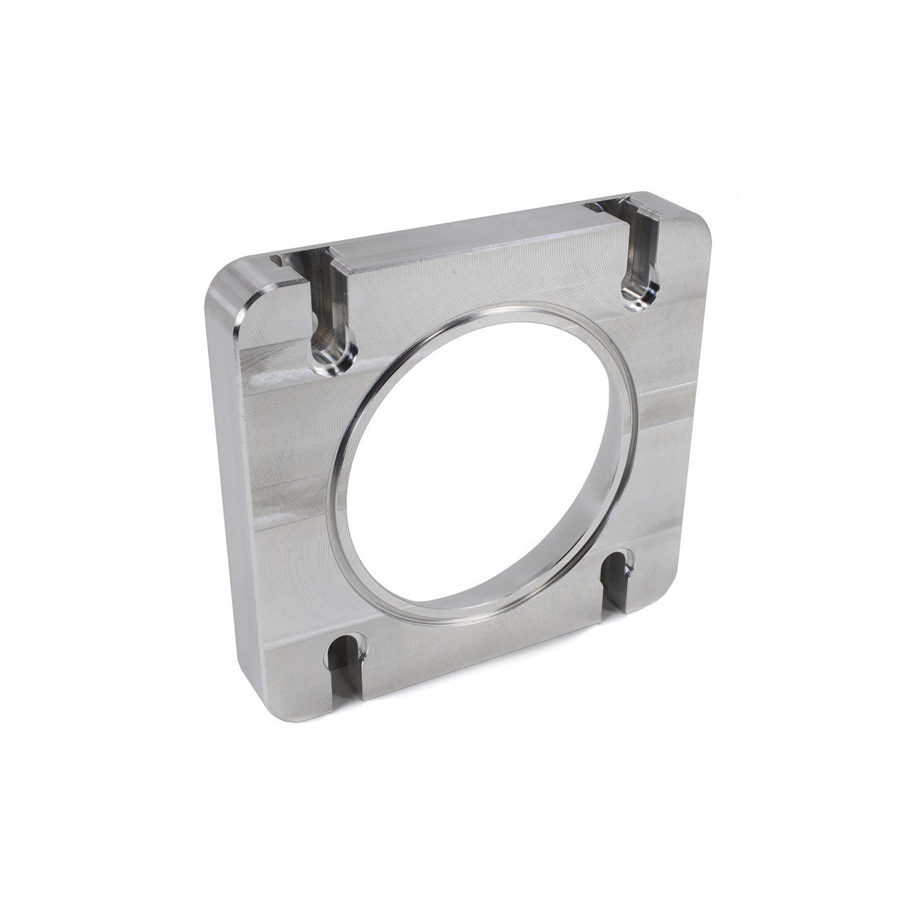 IAG Big Bore 76mm Throttle Body w/ Electronics & Silver Adapter for OEM STI, Cosworth & AMS Intake Manifolds STI 04-21 | IAG-AFD-2027SL