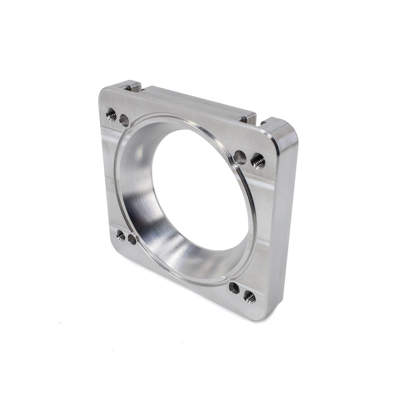 IAG Big Bore 76mm Throttle Body w/ Electronics & Silver Adapter for OEM STI, Cosworth & AMS Intake Manifolds STI 04-21 | IAG-AFD-2027SL