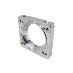 IAG Big Bore 76mm Throttle Body w/ Electronics & Silver Adapter for OEM STI, Cosworth & AMS Intake Manifolds STI 04-21 | IAG-AFD-2027SL