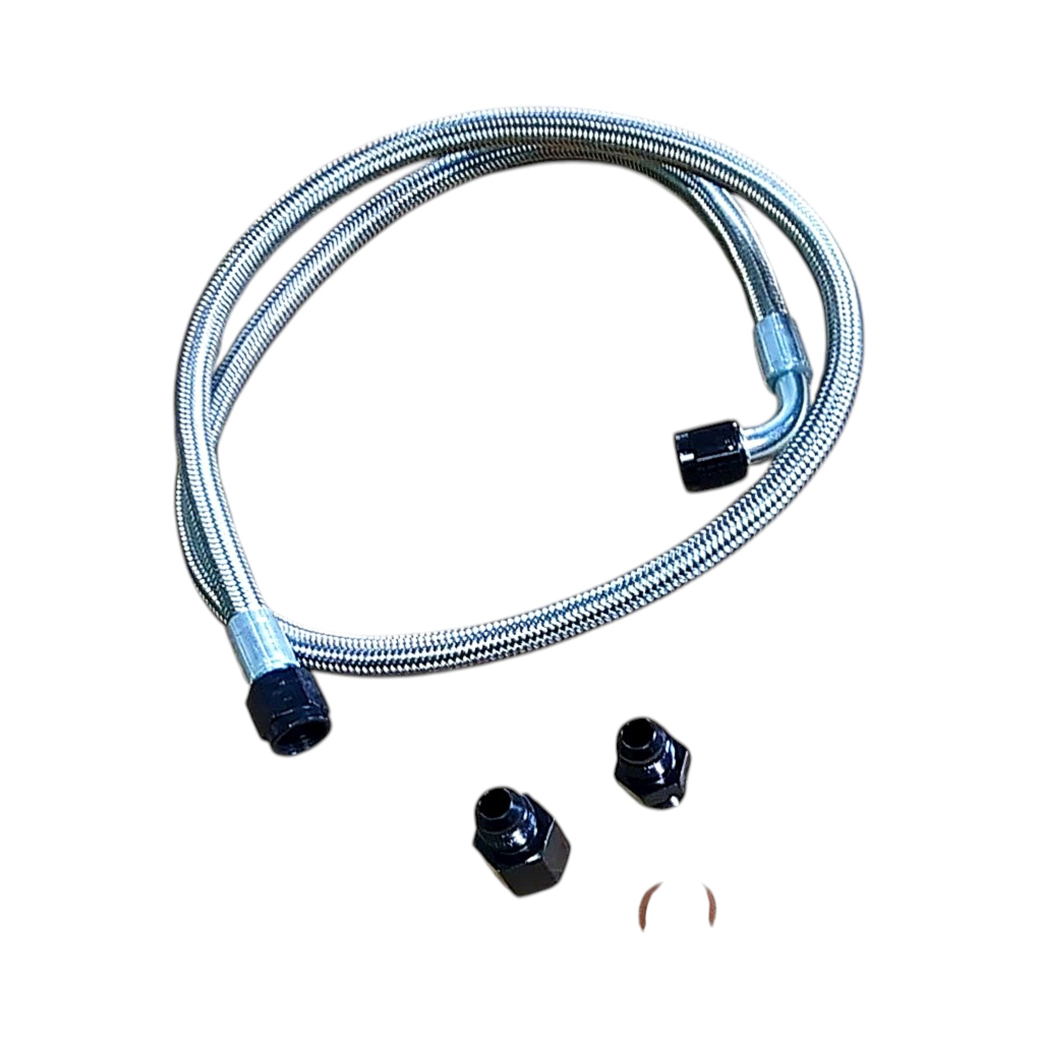 IAG High Pressure Braided Power Steering Line (OEM Routing) WRX / STI 02-07 | IAG-ENG-5900