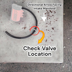 IAG In-Line Check Valve for Street Series AOS Subaru WRX 2002-2004