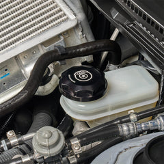 IAG Revolve Brake Fluid Reservoir Cap w/ Anodized Color Accent Black WRX 02-26 / STI 04-21 / BRZ 13-26 | IAG-ACC-5302BKBK