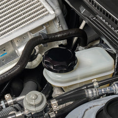 IAG Revolve Brake Fluid Reservoir Cap w/ Anodized Color Accent Black WRX 02-26 / STI 04-21 / BRZ 13-26 | IAG-ACC-5302BKBK