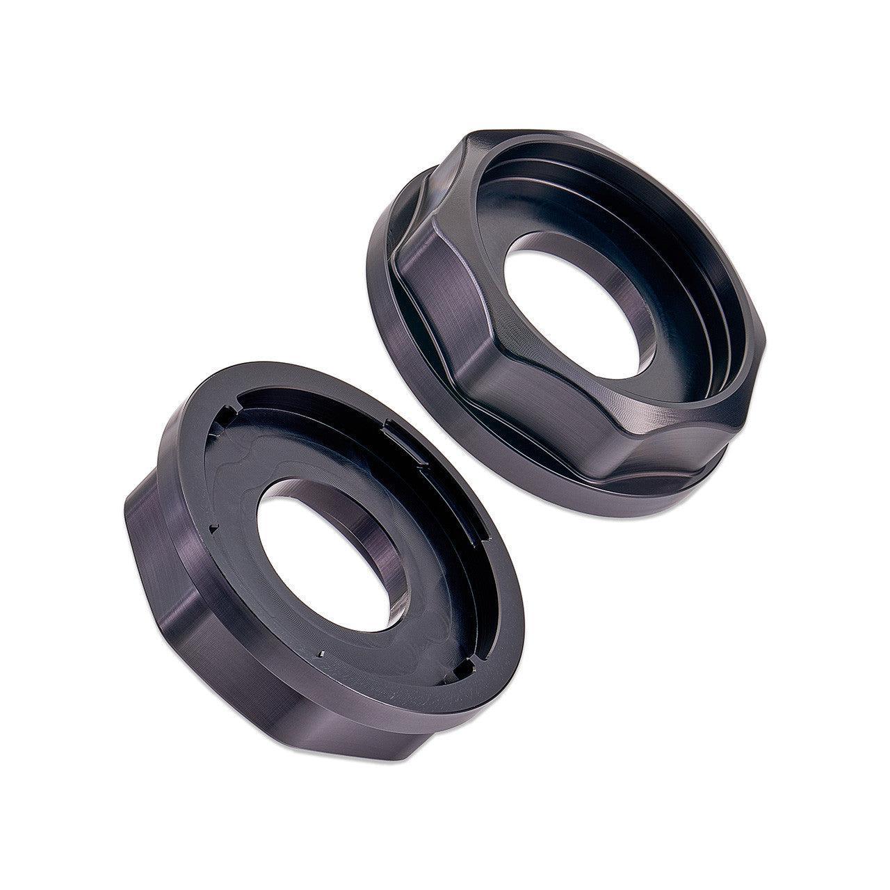 IAG Revolve Clutch Fluid Reservoir Cap w/ Anodized Color Accent Blue WRX 02-14 / STI 04-14 | IAG-ACC-5303BKBL