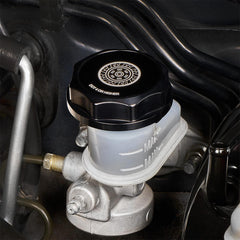 IAG Revolve Clutch Fluid Reservoir Cap w/ Anodized Color Accent Purple WRX 02-14 / STI 04-14 | IAG-ACC-5303BKPR