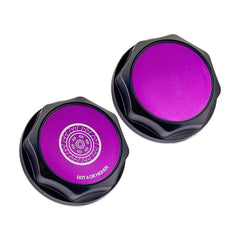 IAG Revolve Clutch Fluid Reservoir Cap w/ Anodized Color Accent Purple WRX 02-14 / STI 04-14 | IAG-ACC-5303BKPR