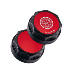 IAG Revolve Clutch Fluid Reservoir Cap w/ Anodized Color Accent Red Subaru BRZ 2013-2026 | IAG-ACC-5313BKRD