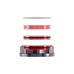 IAG Revolve Clutch Fluid Reservoir Cap w/ Anodized Color Accent Red WRX 02-14 / STI 04-14 | IAG-ACC-5303BKRD
