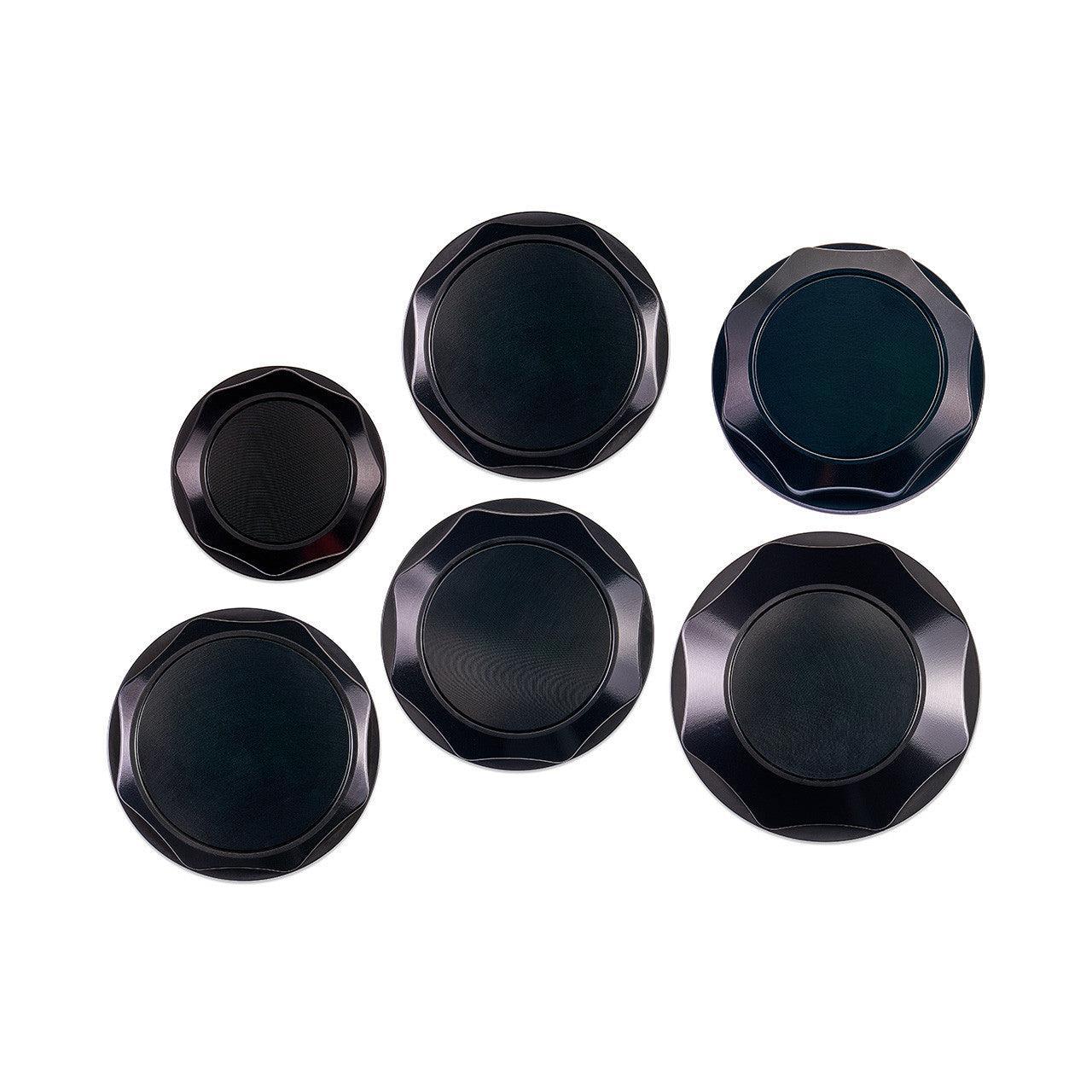 IAG Revolve Engine Bay Dress-Up Cap Kit Black WRX 02-07 / STI 04-07 / Forester XT 04-08 | IAG-ACC-5401BKBK