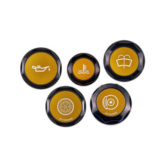 IAG Revolve Engine Bay Dress-Up Cap Kit Gold WRX 22-26 / BRZ 13-26 | IAG-ACC-5405BKGD