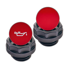 IAG Revolve Engine Bay Dress-Up Cap Kit Red WRX 22-26 / BRZ 13-26 | IAG-ACC-5405BKRD