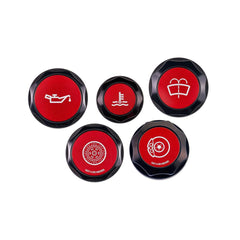 IAG Revolve Engine Bay Dress-Up Cap Kit Red WRX 22-26 / BRZ 13-26 | IAG-ACC-5405BKRD