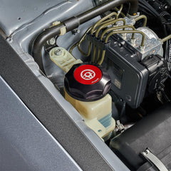 IAG Revolve Power Steering Reservoir Cap w/ Anodized Color Accent Silver WRX 08-14 / STI 08-21 / Legacy GT 05-09 | IAG-ACC-5307BKSL