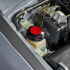 IAG Revolve Power Steering Reservoir Cap w/ Anodized Color Accent Silver WRX 08-14 / STI 08-21 / Legacy GT 05-09 | IAG-ACC-5307BKSL