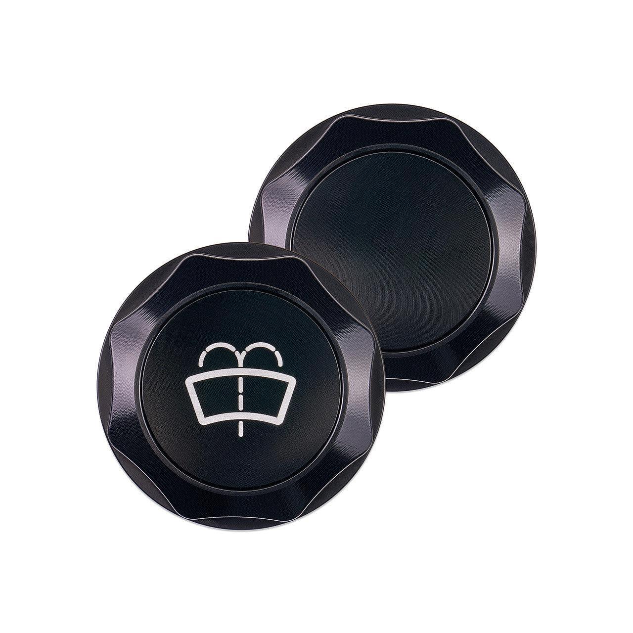 IAG Revolve Washer Fluid Reservoir Cap w/ Anodized Color Accent Black Subaru WRX 22-26 / BRZ 13-26 | IAG-ACC-5310BKBK