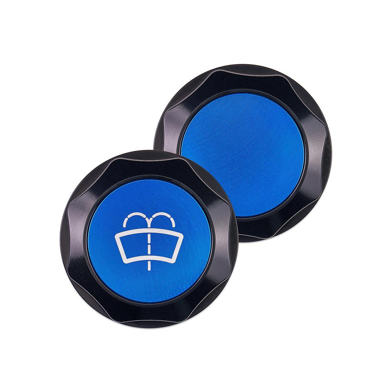 IAG Revolve Washer Fluid Reservoir Cap w/ Anodized Color Accent Blue Subaru WRX 22-26 / BRZ 13-26 | IAG-ACC-5310BKBL