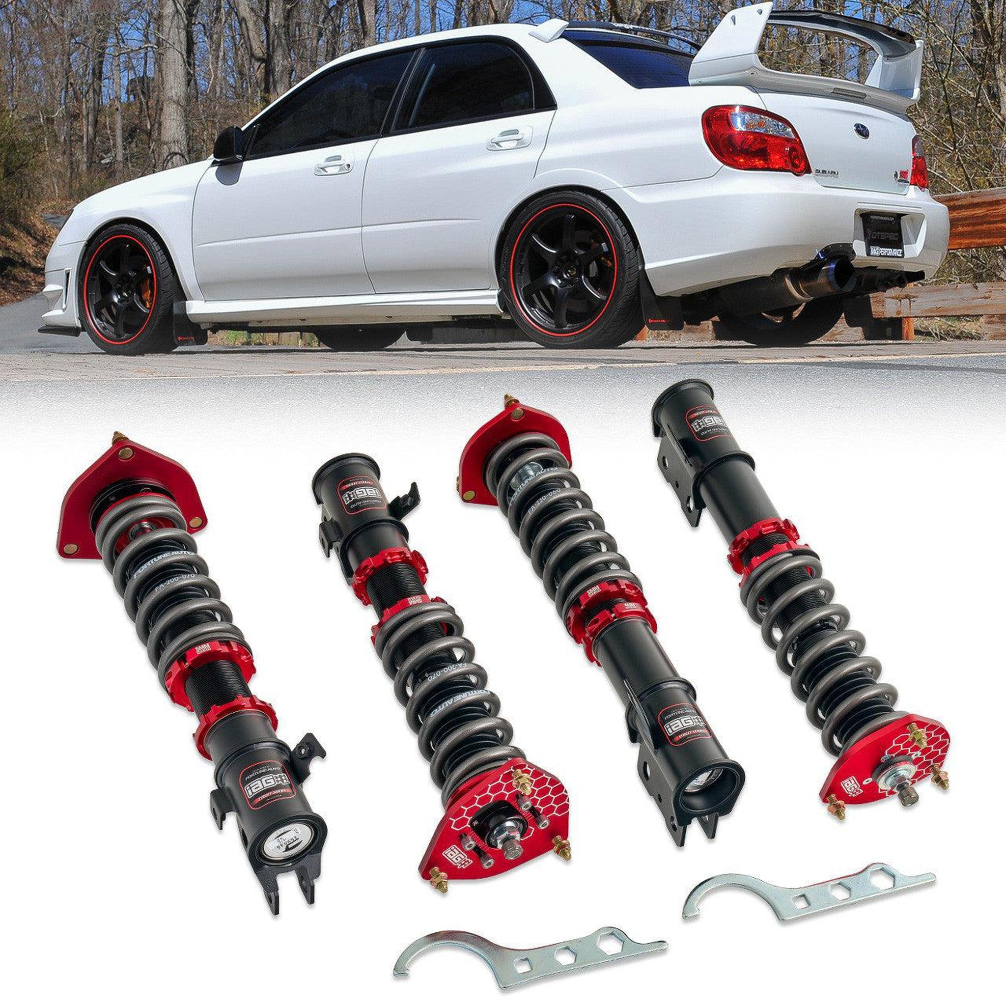 IAG Street Spec Series Coilovers by Fortune Auto 2005-2007 STI | IAG-SUS-1002