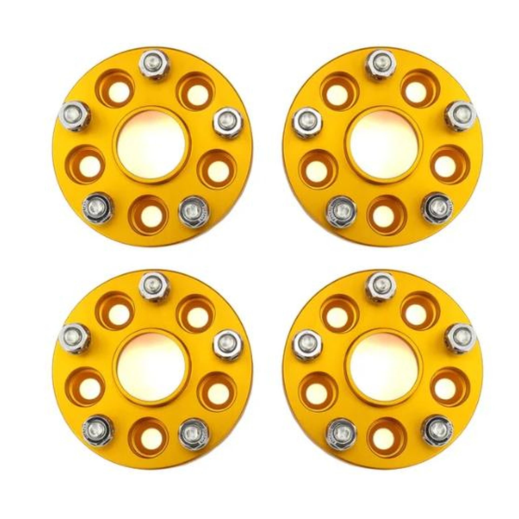 ISC Suspension 5x100 to 5x114.3 25mm Wheel Adapters Gold Subaru WRX 2002-2014 | WA25G