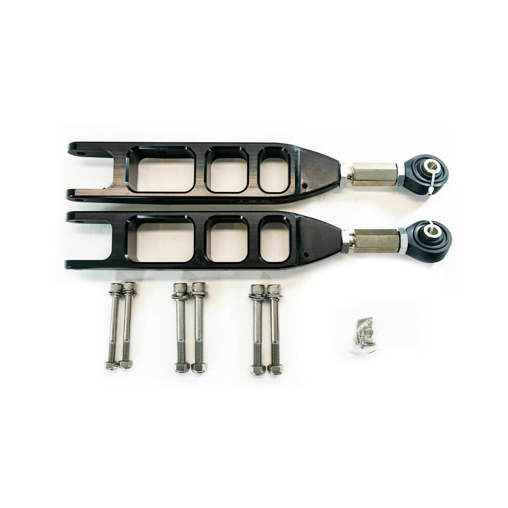 ISC Suspension V3 Rear Adjustable Control Arms Subaru WRX 08-26 / STI 08-21 - Black | S012CA-V3BL