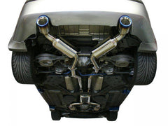 Injen Dual 60mm SS Cat Back Exhaust w/ Built In Resonated X-Pipe Nissan 350Z 2003-2009 | SES1987TT