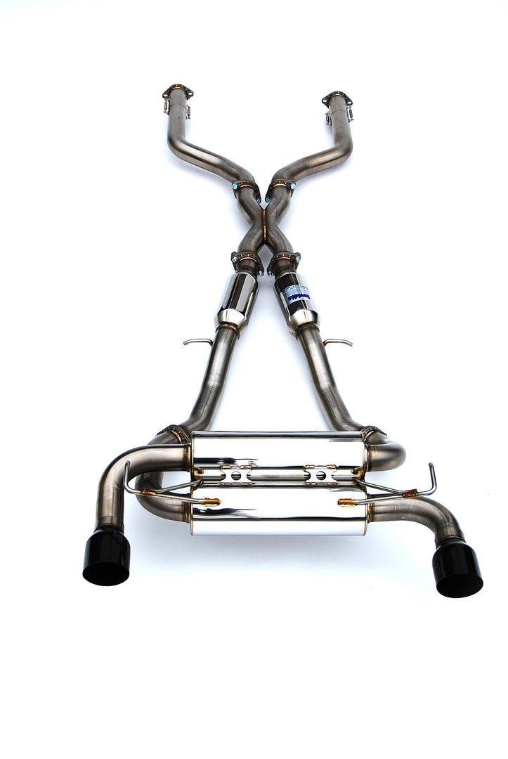 Invidia 70mm Gemini Cat Back Exhaust Single Layer Black Tip Nissan Z 2022-2025 | HS22N4Z7GM1SBL
