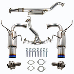 Invidia Dual N1 Titanium Burnt Tips Cat Back Exhaust Subaru WRX 2022-2026 | HS22WRXGTT