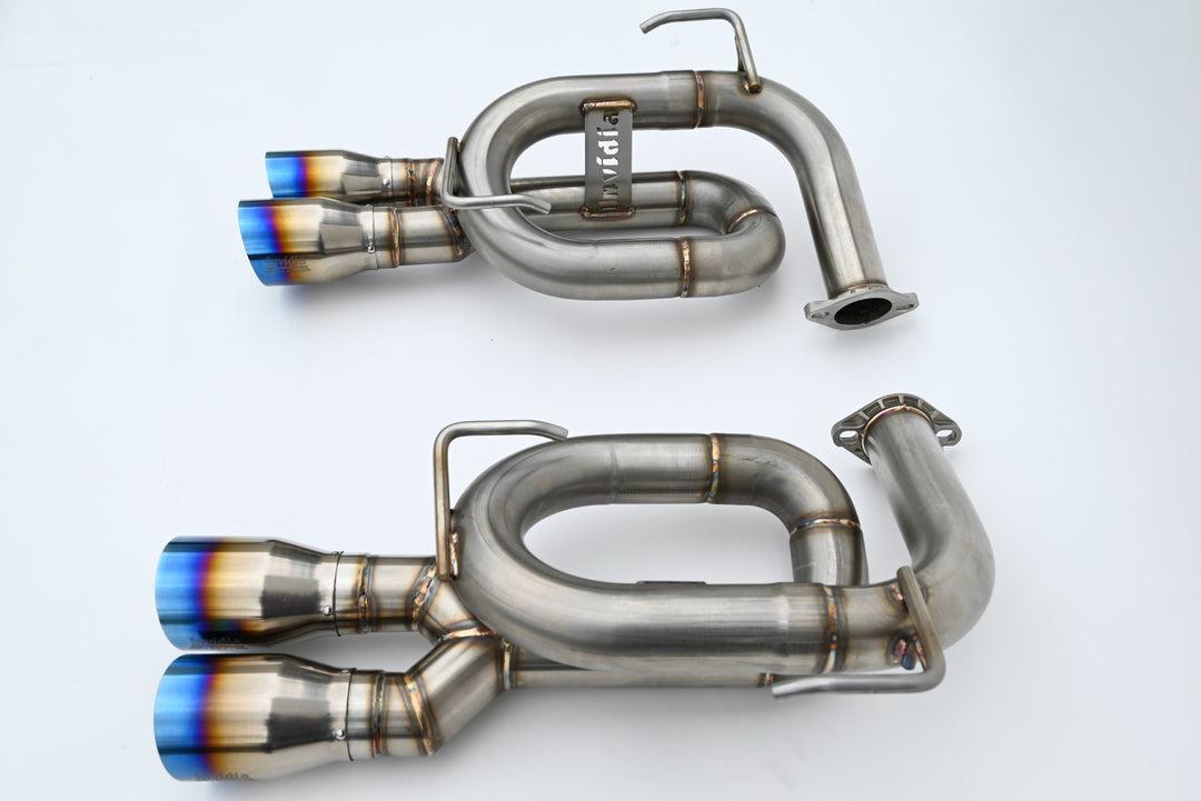 Invidia Gemini Axle Back Single Layer Exhaust w/ Titanium Tips Subaru WRX 2022-2026 | HS22SW4AT4STL