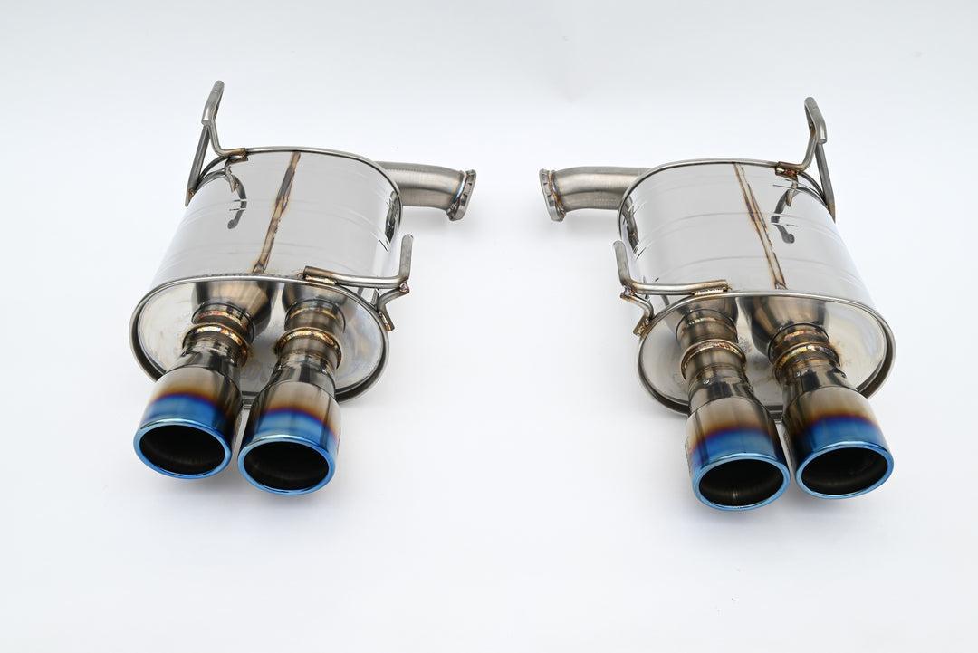 Invidia Q300 Axle Back Exhaust w/ Rolled Dual Wall Titanium Tips Subaru WRX 2022-2026 | HS22SW4AQ4RTL