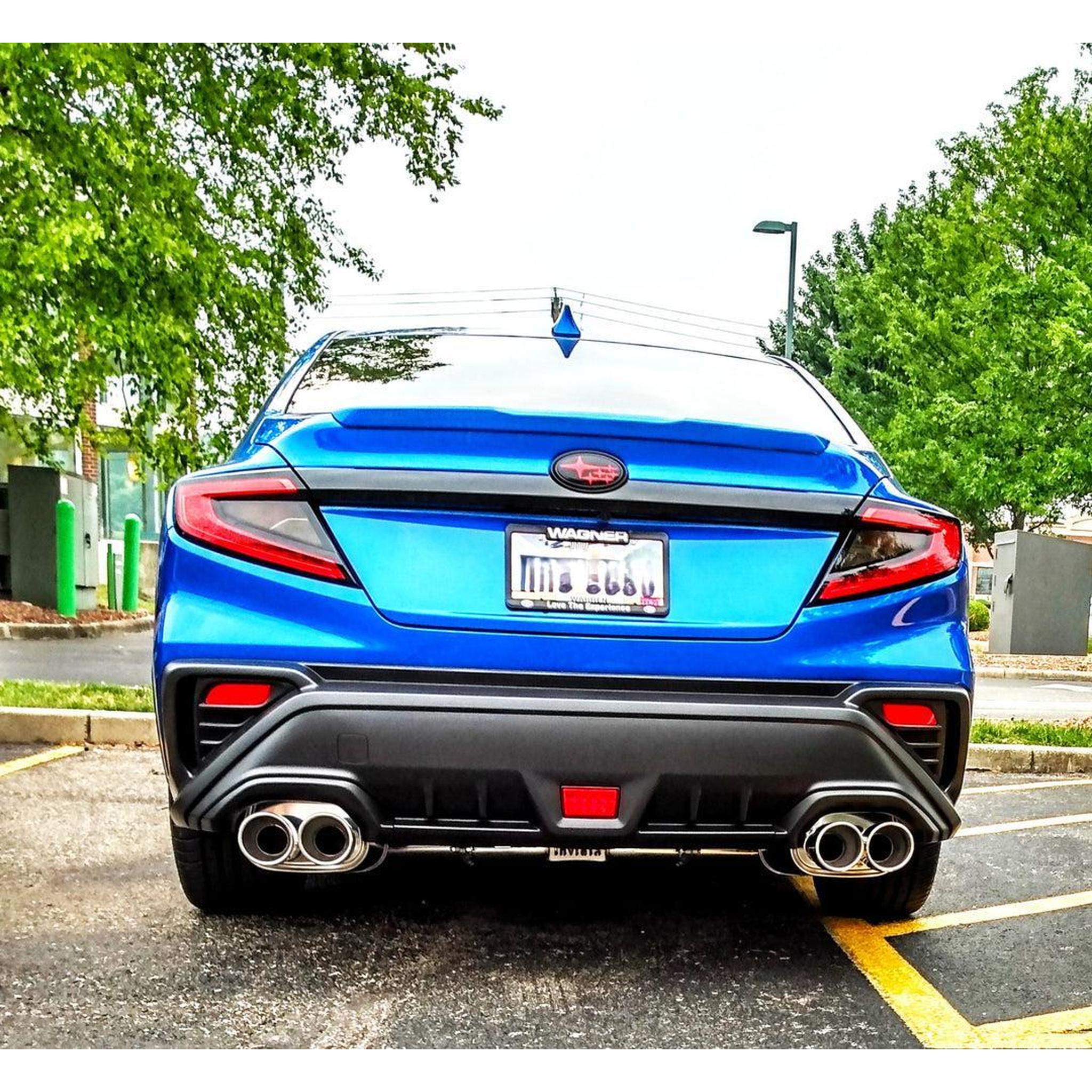 Invidia Q300 Stainless Steel Rolled Quad Tip Cat Back Exhaust Subaru WRX 22-26 | HS22WRXG3S