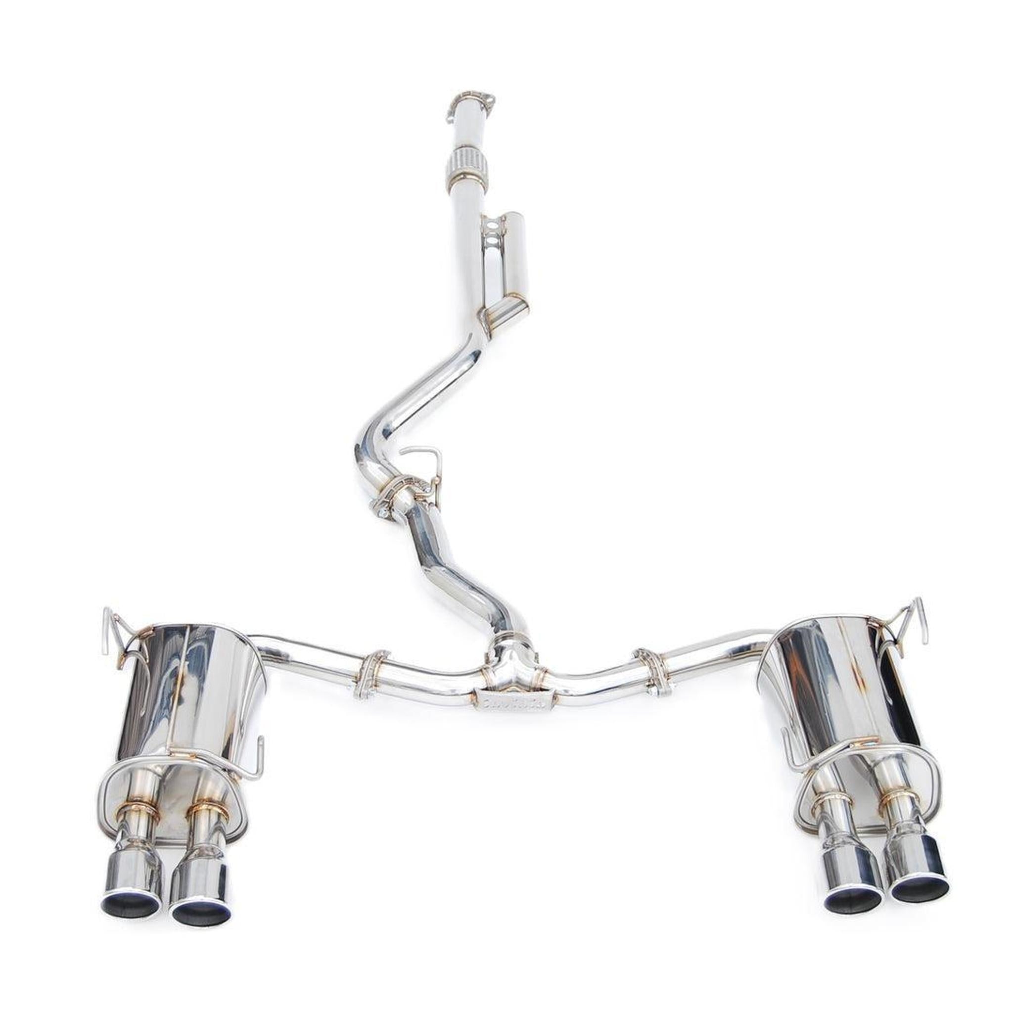 Invidia Q300 Stainless Steel Rolled Quad Tip Cat Back Exhaust Subaru WRX 22-26 | HS22WRXG3S