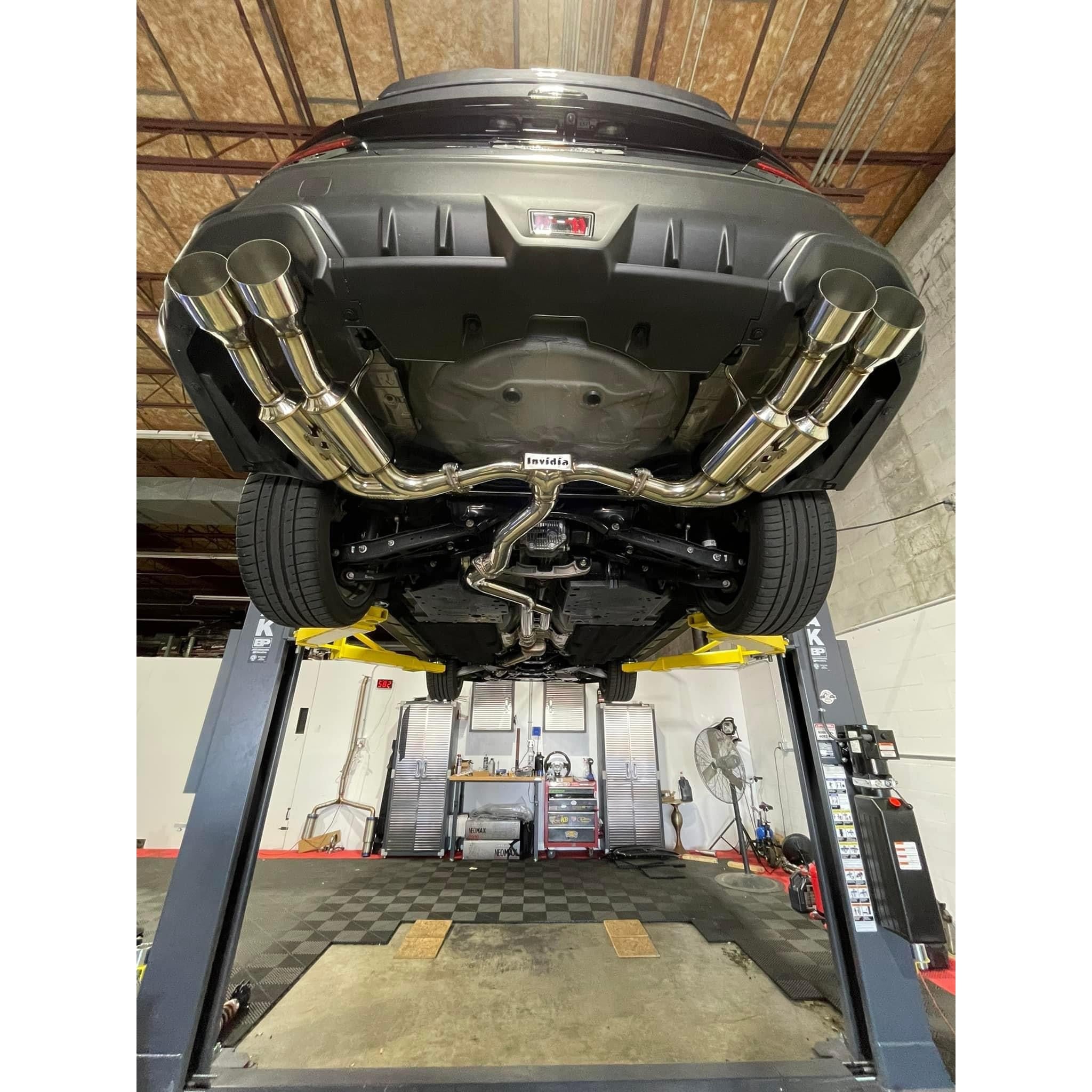 Invidia WRX 2022-2026 R400 Cat Back Exhaust Quad Tip Subaru | HS22WRXGM4SS