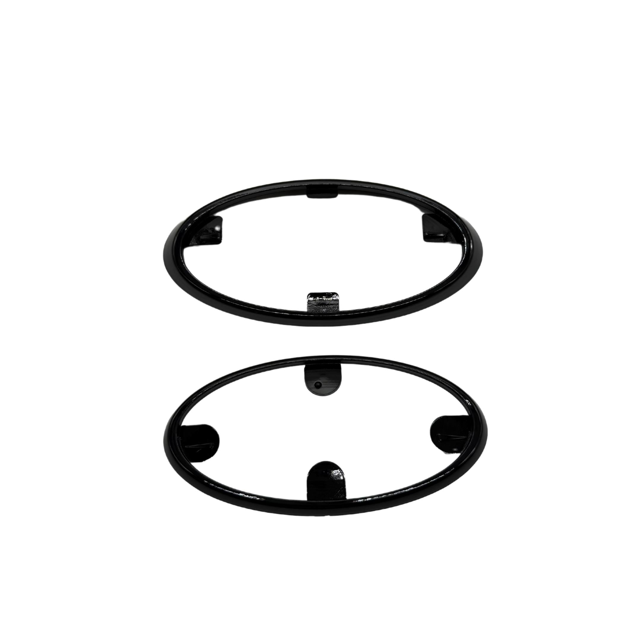 JDM Station Front and Rear Full Replacement Emblems Carbon Matte Black w/ Red Stars WRX / STI 2015-2021 | 15WRXMBSTAR-RD