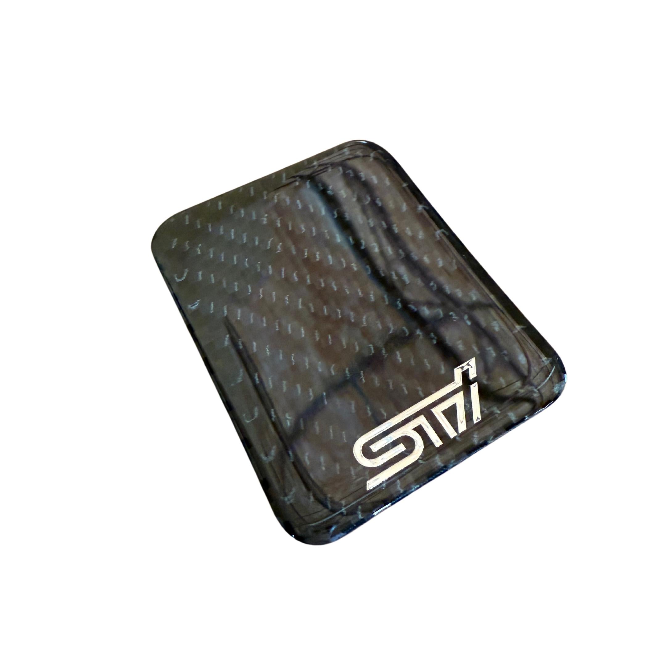 JDM Station STI Style Seat Heater Cover 0 Holes Subaru WRX / STI 2015-2021 | 86CFHEATSTI0
