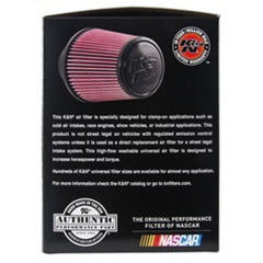 K&N Universal Air Intake Filter - Round Tapered 6in Base OD x 3in Flange ID x 6in H | RE-0930